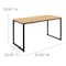Flash Furniture 47"L Commercial Industrial Office Desk in Maple GC-GF156-12-MAP-BK-GG - alternate 10